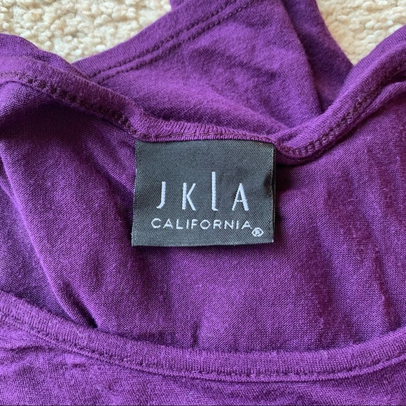 JKLA California Large Purple Silver Flower Shirt - Picture 3 of 3